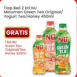 Promo Harga Nu Green Tea/Yogurt Tea  - Indomaret