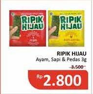 Promo Harga RIPIK HIJAU Nori Ayam, Sapi, Pedas 3 gr - Alfamidi