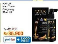 Promo Harga Natur Hair Tonic Gingseng 90 ml - Indomaret