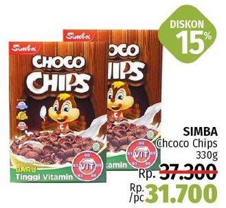 Promo Harga SIMBA Cereal Choco Chips 330 gr - LotteMart