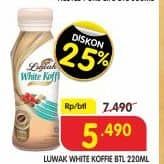 Promo Harga Luwak White Koffie Ready To Drink 220 ml - Superindo