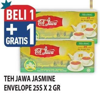 Promo Harga Teh Jawa Teh Celup Jasmine Tea Dengan Amplop per 25 pcs 2 gr - Hypermart