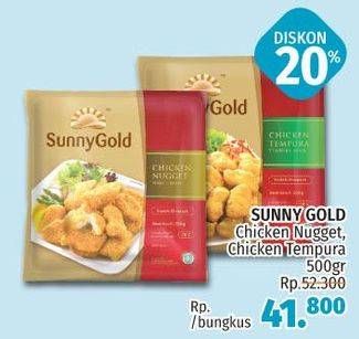 Promo Harga SUNNY GOLD Chicken Nugget/ Tempura 500 gr - LotteMart