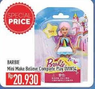 Promo Harga BARBIE Mini Barbie Paper House Doll  - Hypermart