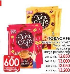 Promo Harga Torabika Toracafe Volcano Chocomelt, Caramelove per 10 sachet 22 gr - LotteMart