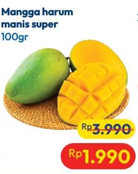 Promo Harga Mangga Harum Manis Super per 100 gr - Hypermart