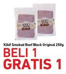 Promo Harga KIBIF Smoked Beef Block Original 250 gr - Carrefour