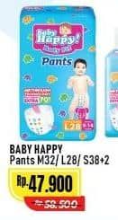 Promo Harga Baby Happy Body Fit Pants M32, L28, S38+2 28 pcs - Alfamart