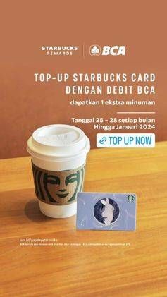 Promo Harga Dapatkan 1 ekstra minuman  - Starbucks