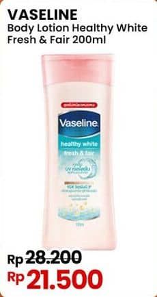 Promo Harga Vaseline Body Lotion Fresh Fair Cooling UV 200 ml - Indomaret