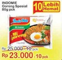 Promo Harga INDOMIE Mi Goreng per 10 pcs 80 gr - Indomaret