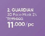 Promo Harga Guardian 3D Face Mask 2 pcs - Guardian