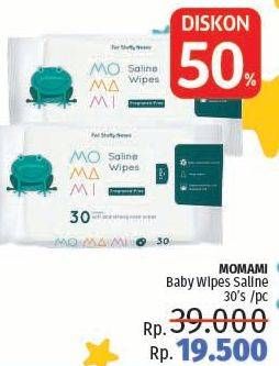 Promo Harga MOMAMI Baby Wipes 30 pcs - LotteMart