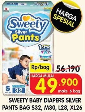 Promo Harga Sweety Silver Pants S32, L28, M30, XL26 26 pcs - Superindo