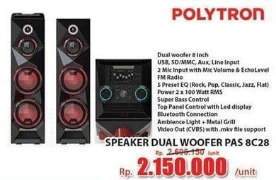 Promo Harga POLYTRON PAS 8C28 | Active Speaker  - Hari Hari