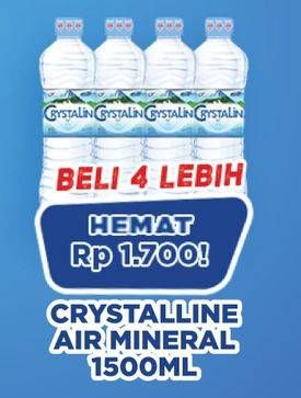 Promo Harga Crystalline Air Mineral 1500 ml - Hypermart