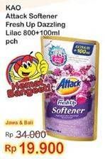 Promo Harga ATTACK Detergent Liquid Dazzling Lilac 900 ml - Indomaret