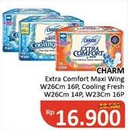 Promo Harga CHARM Extra Comfort Maxi/Cooling Fresh  - Alfamidi