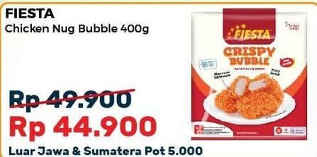 Promo Harga Fiesta Naget Crispy Bubble 500 gr - Alfamart