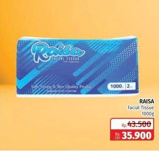 Promo Harga RAISA Facial Tissue 1000 gr - Lotte Grosir