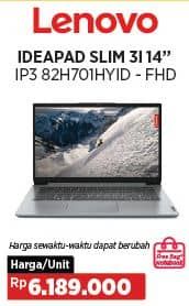 Promo Harga Lenovo Ideapad 3 82H701HYID -FHD  - COURTS