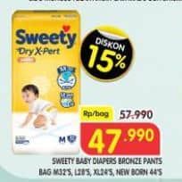 Promo Harga Sweety Bronze Pants Dry X-Pert/Sweety Bronze Comfort Dry X-Pert   - Superindo