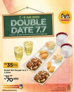 Promo Harga Double Date 7.7  - HokBen