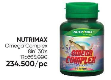 Promo Harga Nutrimax Omega Complex 8 In 1 30 pcs - Guardian