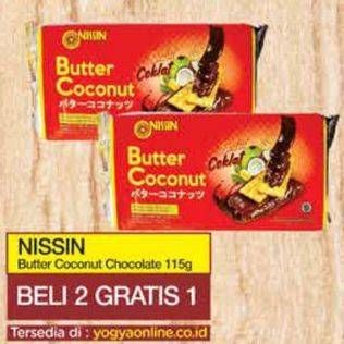 Promo Harga Nissin Biscuits Butter Coconut Chocolate 115 gr - Yogya