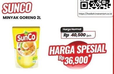 Promo Harga Sunco Minyak Goreng 2000 ml - Carrefour