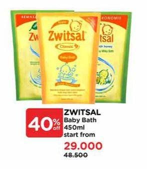 Promo Harga Zwitsal Baby Bath  - Watsons