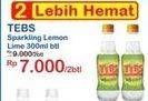 Promo Harga TEBS Sparkling Lemon Lime 300 ml - Indomaret