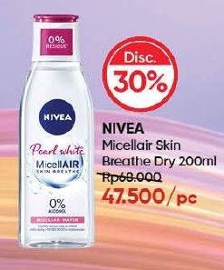 Promo Harga Nivea MicellAir Skin Breathe Micellar Water Skin Dry 200 ml - Guardian