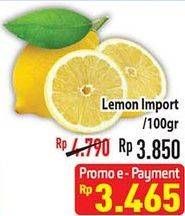 Promo Harga Lemon Import per 100 gr - Hypermart