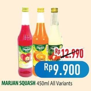 Promo Harga Marjan Syrup Squash All Variants 450 ml - Hypermart