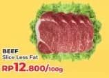 Promo Harga Beef Slice Less Fat per 100 gr - Yogya