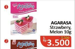 Promo Harga AGARASA Agar Agar Strawberry, Melon 10 gr - Alfamidi