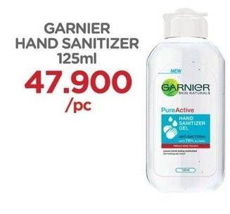 Promo Harga GARNIER Pure Active Hand Sanitizer Gel 125 ml - Watsons