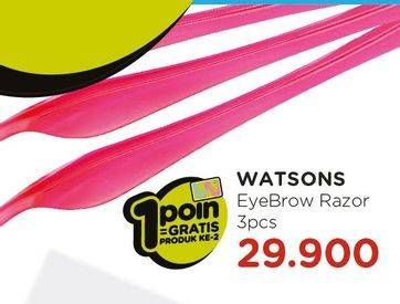 Promo Harga WATSONS Eyebrow Razors per 3 pcs - Watsons