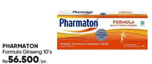 Promo Harga PHARMATON FORMULA Multivitamin Tablet 10 pcs - Guardian