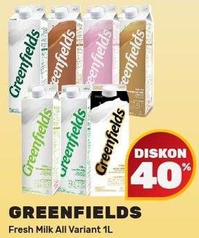 Promo Harga GREENFIELDS Fresh Milk 1000 ml - Yogya