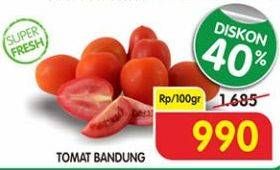 Promo Harga Tomat Bandung per 100 gr - Superindo