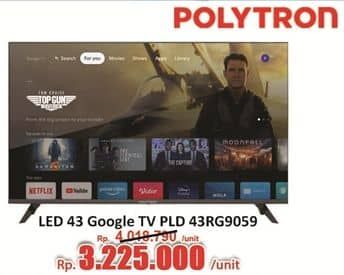 Promo Harga Polytron Smart Cinemax Google TV 43 Inch – PLD 43RG9059  - Hari Hari