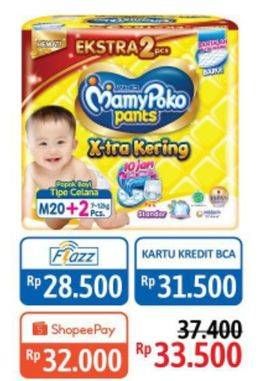 Promo Harga Mamy Poko Pants Xtra Kering M20+2  - Alfamidi