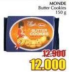Promo Harga MONDE Butter Cookies 150 gr - Giant