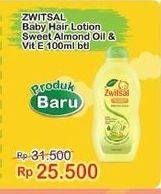 Promo Harga Zwitsal Natural Baby Hair Lotion Sweet Almond Vit E 100 ml - Indomaret