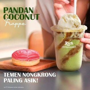 Promo Harga RICHEESE FACTORY Rich Coffee and Donut Pandan Coconut Frape  - Richeese Factory