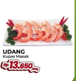 Promo Harga Udang Kupas Masak per 100 gr - Yogya