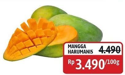 Promo Harga Mangga Harum Manis per 100 gr - Alfamidi