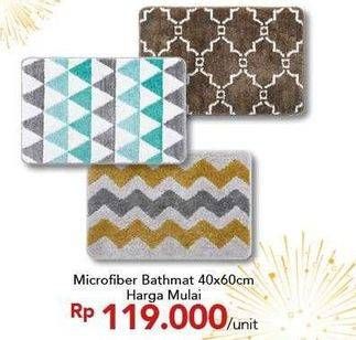 Promo Harga Microfiber Bathmatt 40 X 60 Cm  - Carrefour